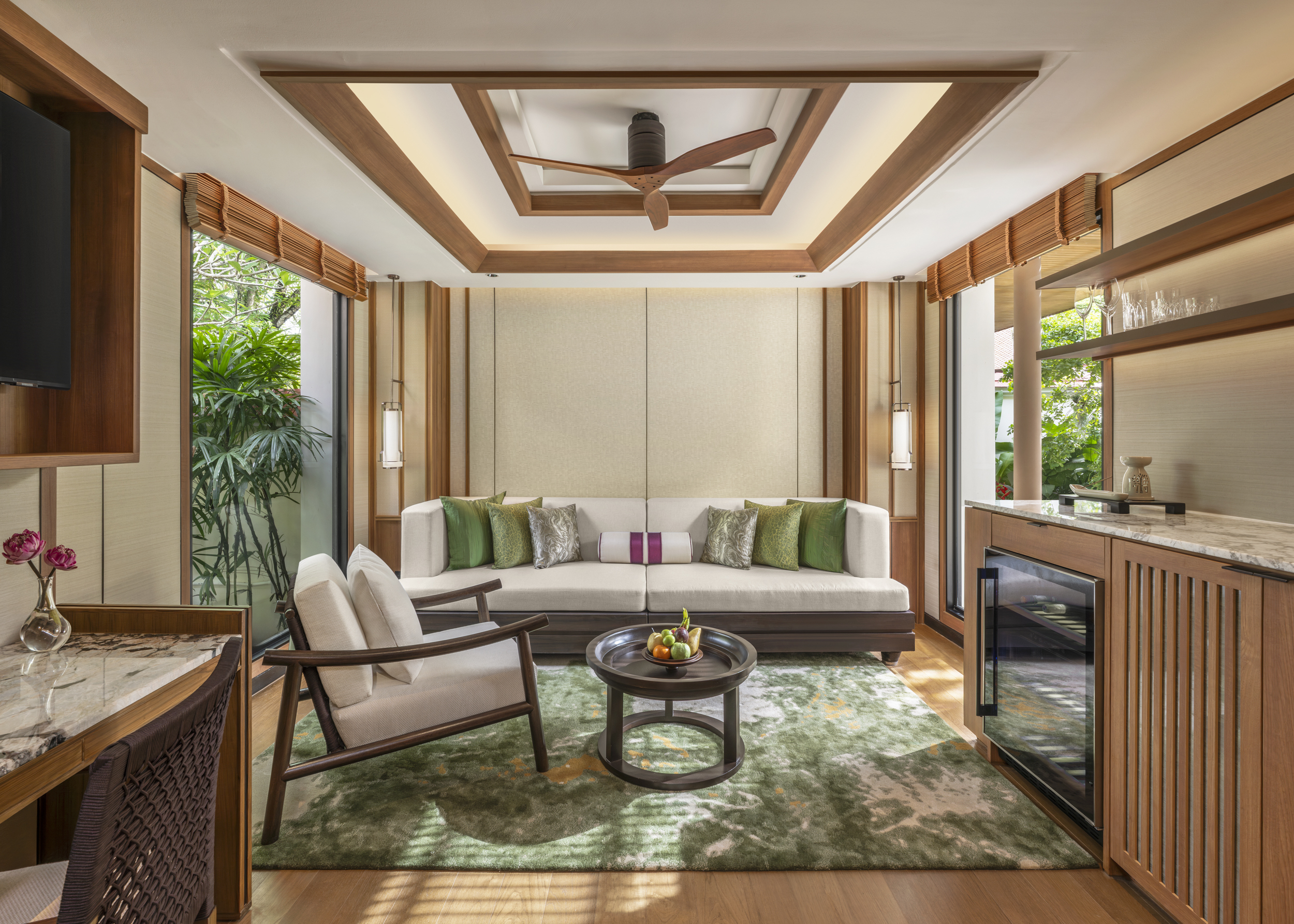 Spa Pool Villa living area